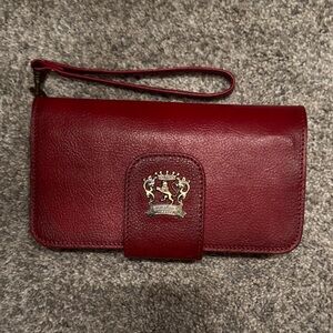 Pratesi Firenze Leather Wristlet with Crest